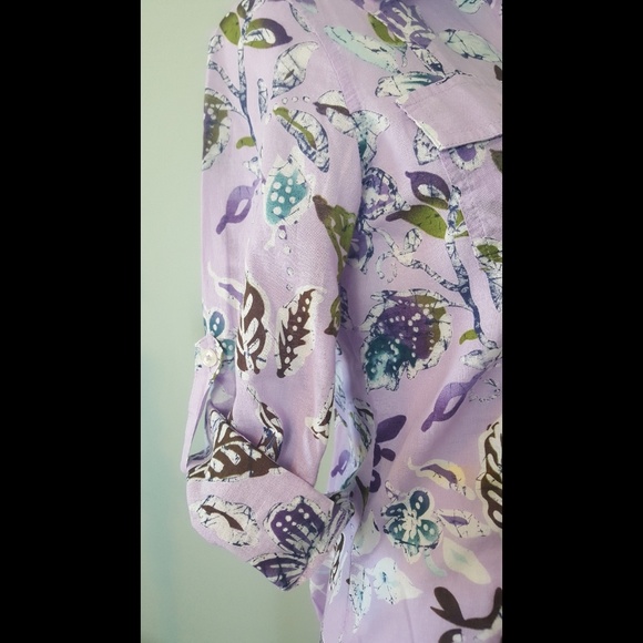 VanHeusen floral button down shirt - Picture 6 of 8